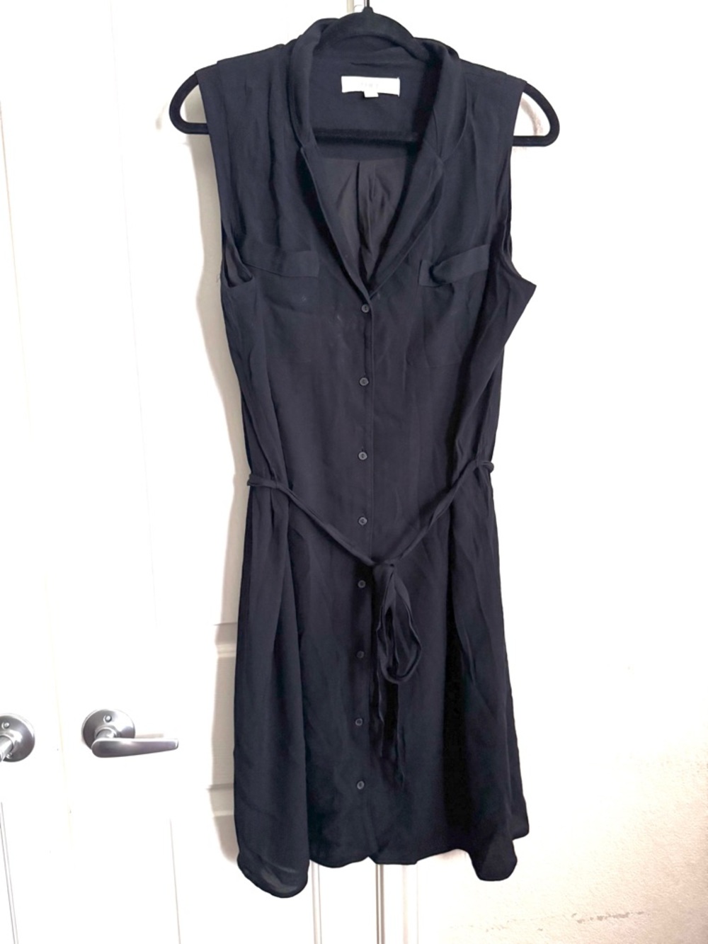Ann Taylor Loft Belted Black Dress